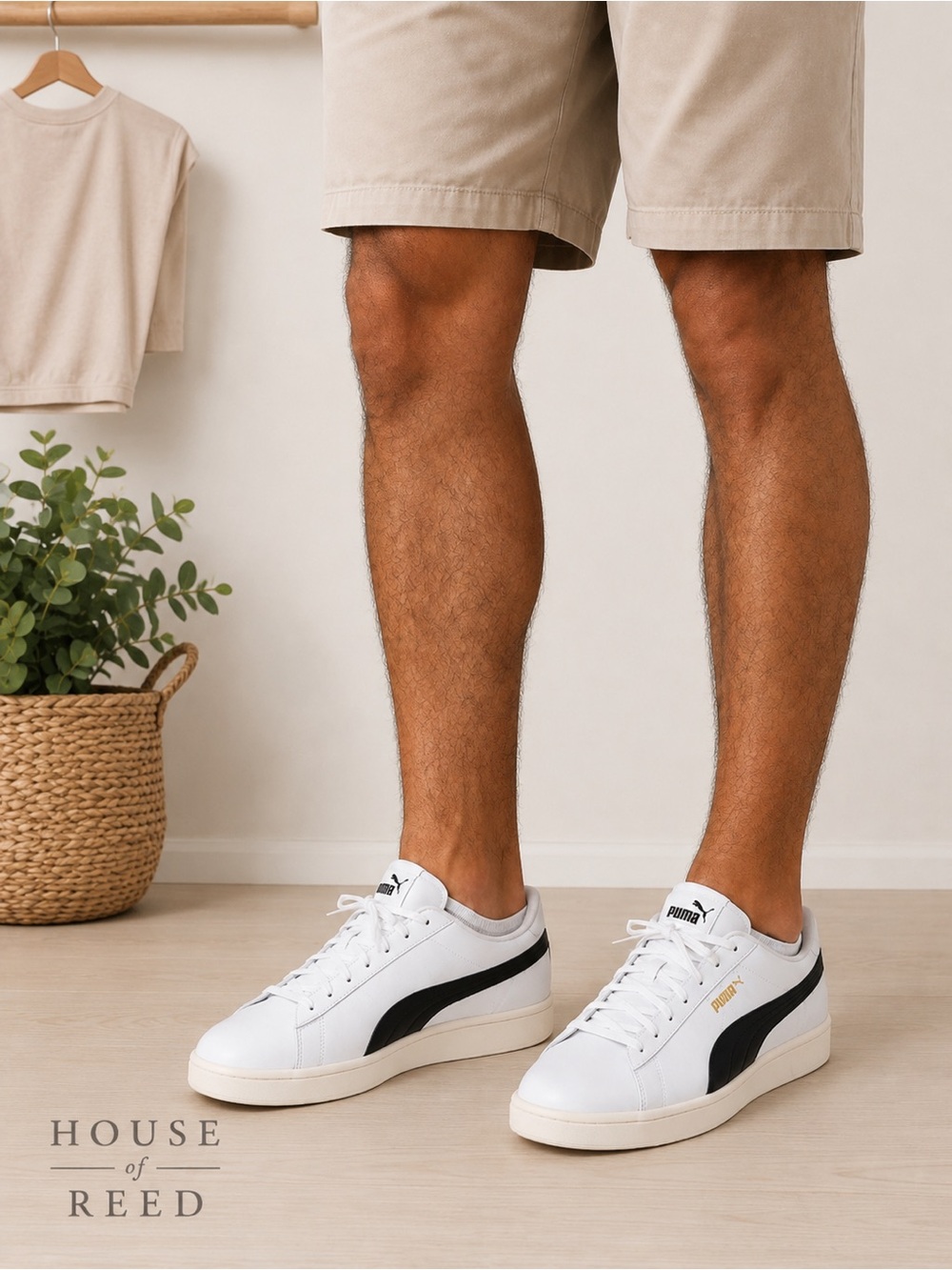 Puma Men's White Black Leather Sneakers Size 11 Worn Once Casual Shoes